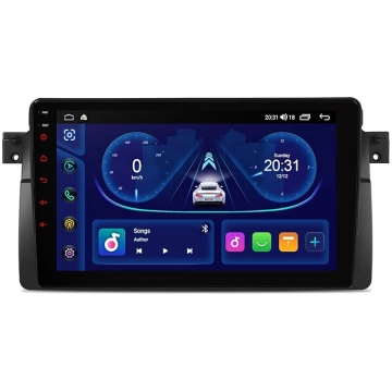 XTRONS Android auto radio BMW E46, 9 collu IPS ekr