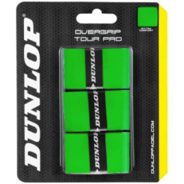 Padel bat overgrip 3pcs. zaļš DUNLOP TOUR PRO 623D