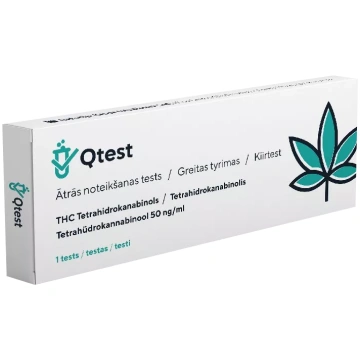 QTEST Marihuānas (THC) ātrais tests, 1 gab