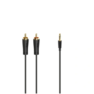 Hama Audio Cable, 3.5 mm - 2 RCA, apzeltīti kontak