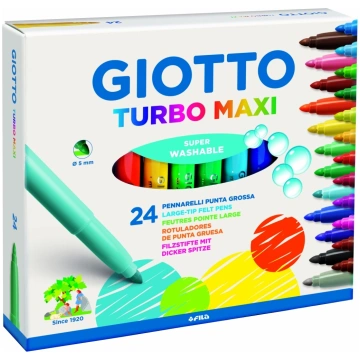 Flomasteri Giotto Turbo Maxi 24 krāsas Fila