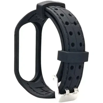 Beline viedpulksteņa siksna Mi Band 6/5, melna