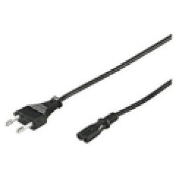 MicroConnect Power Cord CEE 7/16 - C7 1.8m Black (
