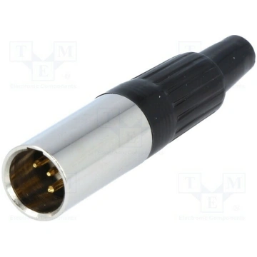 Connector: XLR mini; plug; male; PIN: 4; for cable