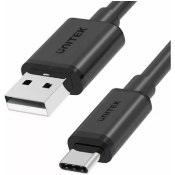 USB-A uz USB-C kabelis Unitek Y-C482BK 2.0, 480 Mb