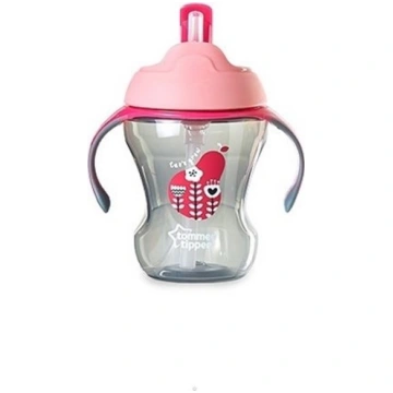 Tommee Tippee Kubek ze somk Girl 230ml róowy (TT03