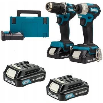 Makita 18V (DDF487+DTD157) 2x2.0Ah MAKPACK DLX2423