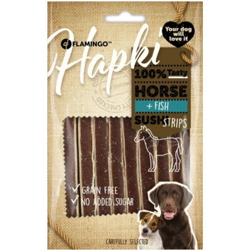 Gardums suņiem Flamingo Hapki Sushi Strips, zivs/z