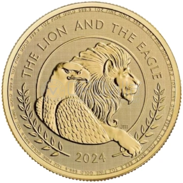 1 oz - Leone inglese e Aquila americana 2024 Orovi