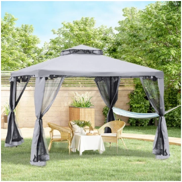 Outsunny dārza paviljons lapene dārza telts ballīš