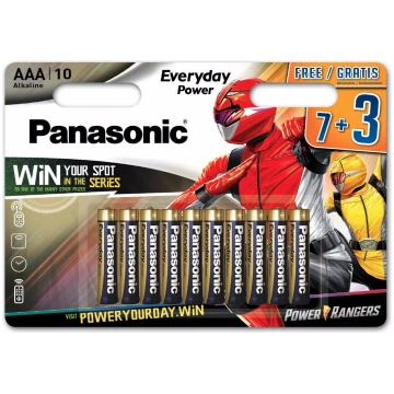 Alkāla AAA baterijas Panasonic LR03EPS/10BW 1,5 V 