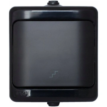 Kos Bryza Switch for Stairs Ip54 Black Surface Mou