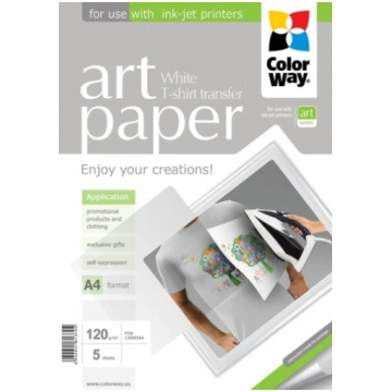ColorWay ART Photo Paper T-shirt transfer (white),