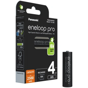 Panasonic Eneloop baterijos Pro AA 2500mAh-4B