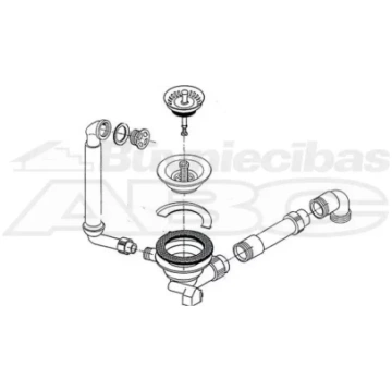 Franke ventilis 3 1/2" ar sietiņgrozu manuāla regu