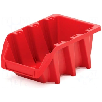 Container: cuvette | red | long | 160x98x70mm | KB