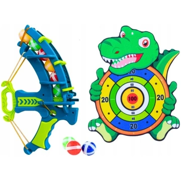 Arbalets, ar mērķi Lean Toys Dinosaur Zila krās./Z