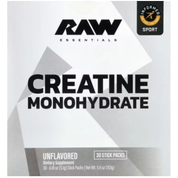Raw Nutrition, Essentials, Creatine Monohydrate, U