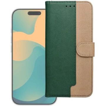 Flip case for Samsung A57 Split Book green and gol