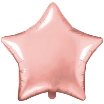 Party Deco Balon foliowy Gwiazdka rozowe zloto 48 