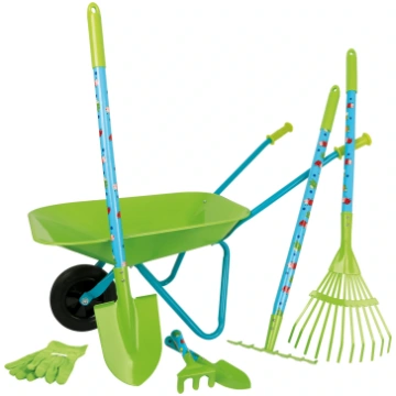 Large Garden Set with Wheelbarrow Small Foot