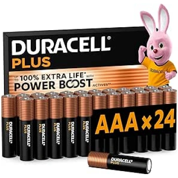 DURACELL Plus AAA baterijas (iepakojumā 24 gab.) -