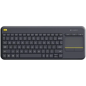 LOGITECH Wireless Touch Keyboard K400 Plus - Melns