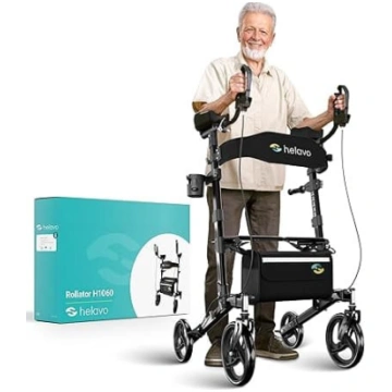 Helavo salokāms rollators ar artrītu un polsterēti