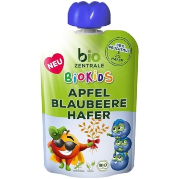 biozentrale BioKids Squeezies Ābols, banāns, melle