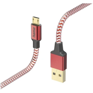 Hama 00201556 Reflective Charging Cable, USB-A - M