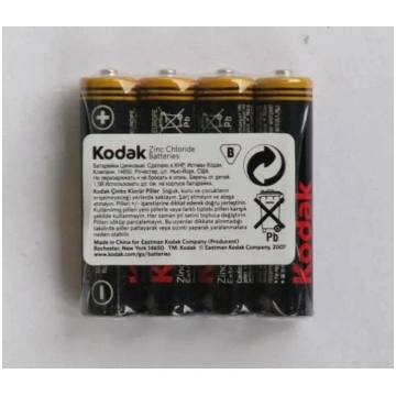 Baterijas Kodak AAA (R03) — 4 gab