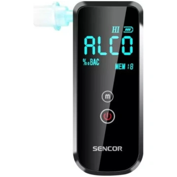 Pārnēsājams alkohola testers SENCOR SCA BA10, rokā