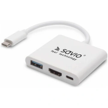 Adapteris Savio USB Type-C - HDMI (AK-48)