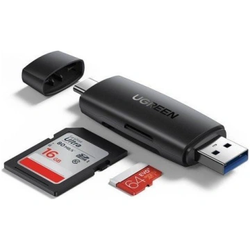 UGREEN CM304 Adapter USB + USB-C Card Reader SD +