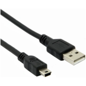 USB-A Mini USB-B 5 P plug cable, 1 mt, CU-A-MINIB-