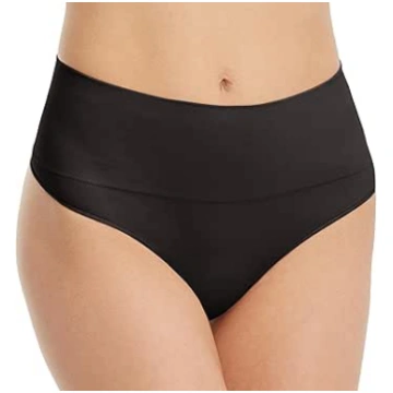 Everyday Shaping Panties Thong,Black,X-Large : Ama