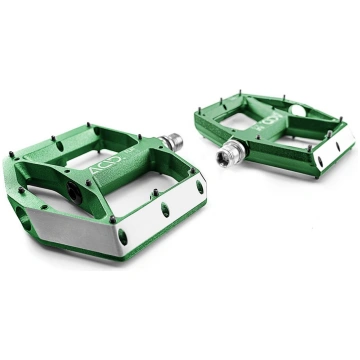Pedāļi Cube Acid Flat A2-IB 93257, alumīnijs, zaļa