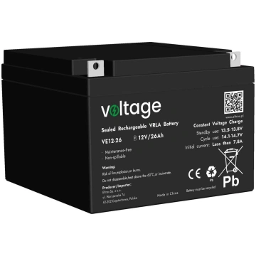 voltage AGM Voltage 12V 26Ah VE12-26 | 47057 | 590