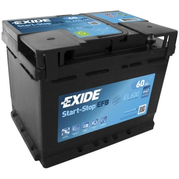 EXIDE EFB 12V/60Ah/640A 242x175x190