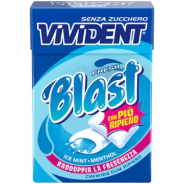 Vivident Blast Fresh Ice Mint Perfetti 20Pz