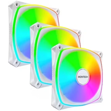 Montech RX120 PRO, Reverse Blade, 3 Pack, White (R