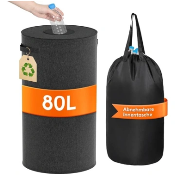 Lifewit 80 L apaļais depozīta pudeļu savākšanas ko