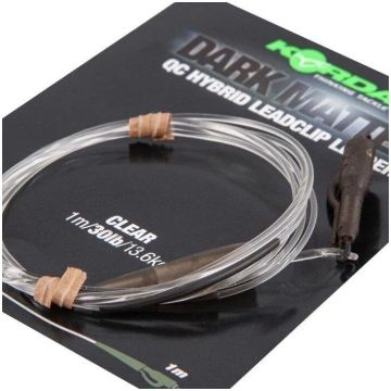 Korda Dark Matter Leader QC Hybrid Clip clear