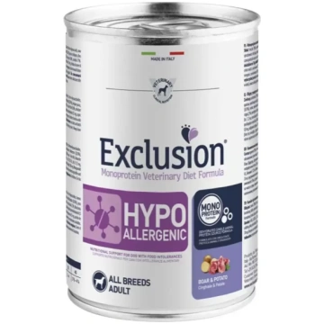 EXCLUSION Hypoallergenic ar mežacūkas gaļu un kart