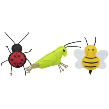 Rotaļlieta kaķiem Trixie Insects, filcs, kaķumētra