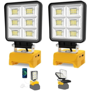 Akumulatora lampa Dewalt, T-SUNUS LED celtniecības