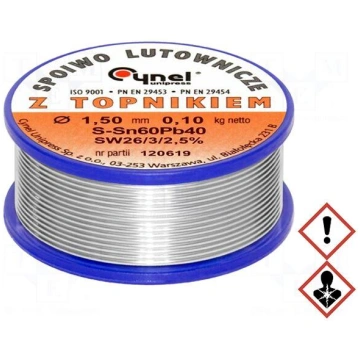 Tin | lead-based | Sn60Pb40 | 1.5mm | 100g | reel