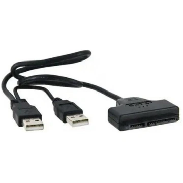 USB 2.0 Type-A to SATA 7+15Pin Adapter CA915033