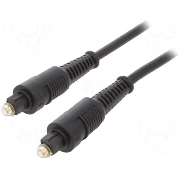 Cable | Toslink plug,both sides | 2m | black | Øca