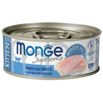 Monge Supreme Tuna With Seabream Kitten konservi k